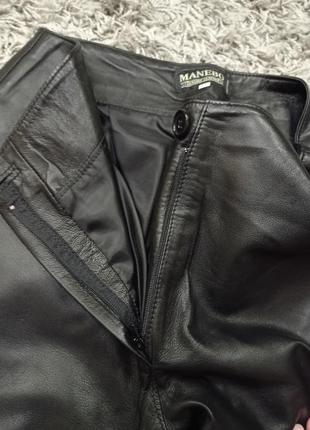 Кожаные штаны manebo genuine leather5 фото