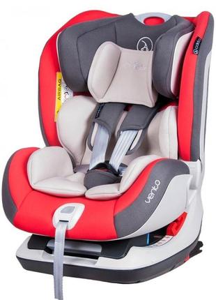 Автокрісло дитяче до 6 років (25 кг). 4 положення спинки coletto vento isofix 9024-cvis-12 red т1 фото