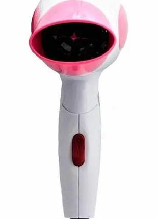 Фен дорожный складной gemei gm-1756 розовый