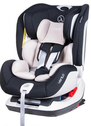 Автокрісло дитяче до 6 років (25 кг). 4 положення спинки coletto vento isofix 9024-cvis-13, black т1 фото