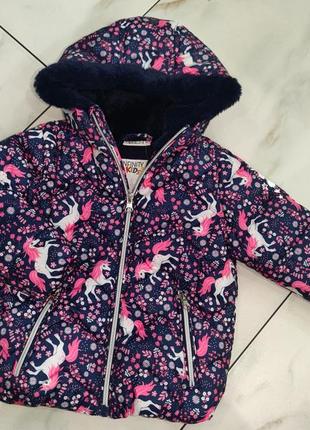 Куртка для девочки утепленная infinity kids 2-3 года (92-98см)