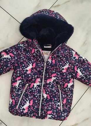 Куртка для девочки утепленная infinity kids 2-3 года (92-98см)