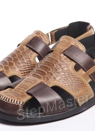 Сандалії шкіряні kristan reptile olive 8
