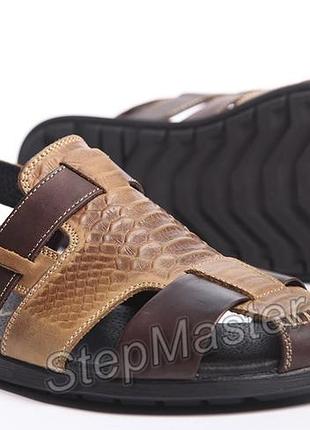 Сандалії шкіряні kristan reptile olive 10