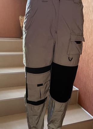 Штаны, брюки, джоггеры бершка bershka светоотражающая ткань1 фото