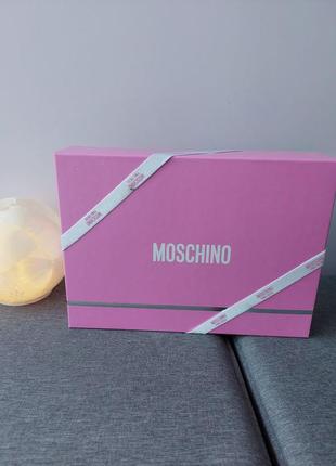 Оригинальный! подарочный парфюмированный набор moschino pink fresh couture9 фото