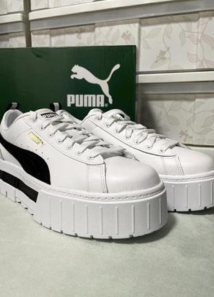 Жіночі шкіряні кросівки puma mayze