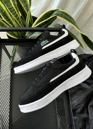 Кросівки lacoste joggeur black/white