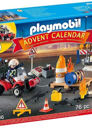 Конструктор playmobil advent calendar playmobil city аction пожежно-рятувальні роботи (9486)
