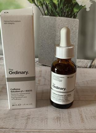 Сироватка для  шкіри навколо очей the ordinary caffeine solution 5% + egcg 30ml