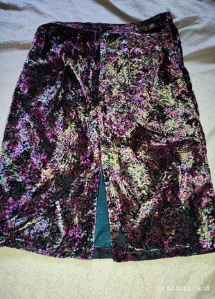 Юбка бархат узор 5