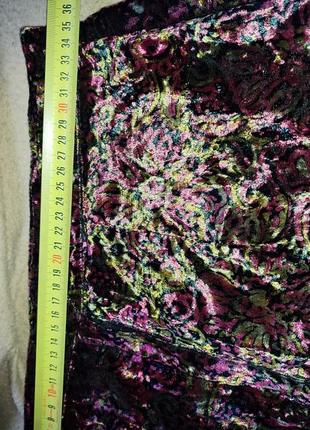 Юбка бархат узор 3