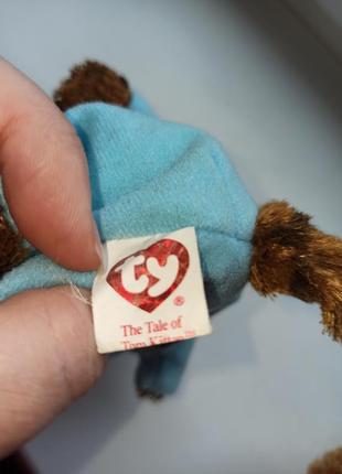 Том кітн кошеня том мяка іграшка персонаж беатрис поттер том киттен vintage ty beanie baby, the tale of tom kitten3 фото