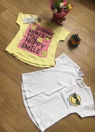 Набір футболок  р. 92 для дівчинки