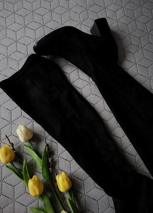 Высокие сапоги zara ботфорты