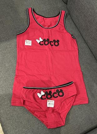 Комплект на девочку трусики+майка