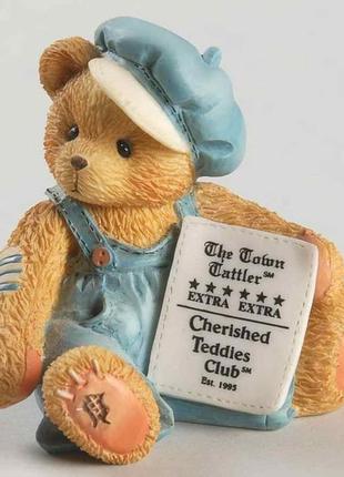 Фигурка мишки 1994 cherished teddy - "cub b. bear" charter member  symbol of membership