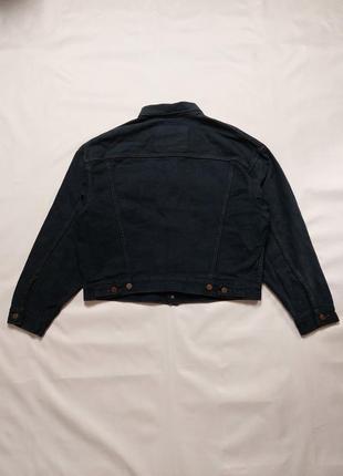 Джинсова куртка 90s usa made levi's dark blue denim jacket vintage3 фото