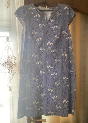 Платье женское льняное 50 размер