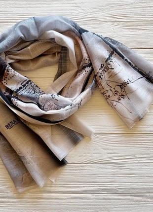 Женский шарф ткань коттон/ лён, производитель туречки.