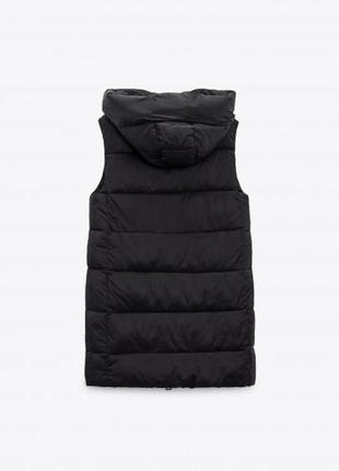 Жилетка zara, стьобаний жилет zara,5 фото