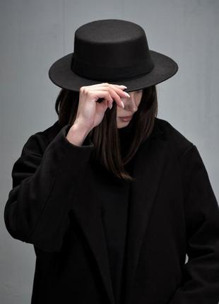 Шляпа унисекс чёрная3 фото