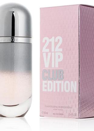 Духи для женщин carolina herrera 212 vip club edition 80 мл, каролина эррера 212 вып клаб эдишн1 фото