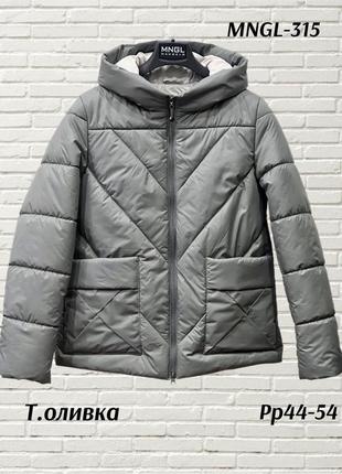 Короткая демисезонная куртка mangelo, р.44-545 фото