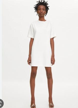 Біла сукня zara 100 % cotton.5 фото