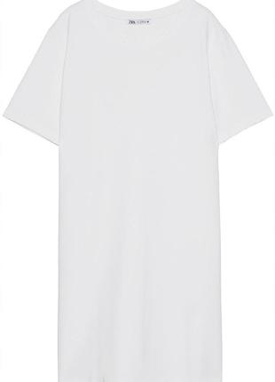 Біла сукня zara 100 % cotton.8 фото