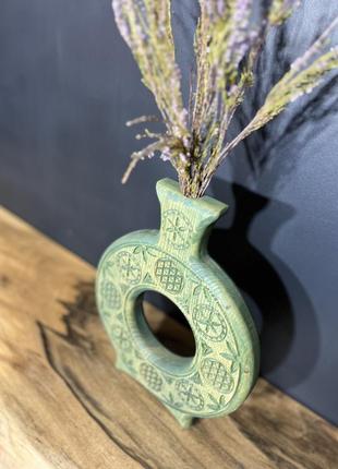 Дизайнерская ваза для сухоцветов дажбог2 фото
