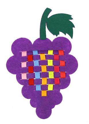 Обучающая игрушка монтессори "виноград" плетение для детей старше 2 лет