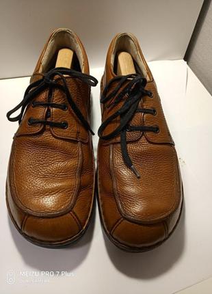 Комфортные кожаные туфли finn comfort germany 45-464 фото