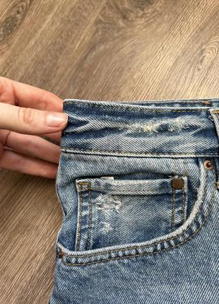 Короткие джинсовые шорты бренда h&amp;m7 фото