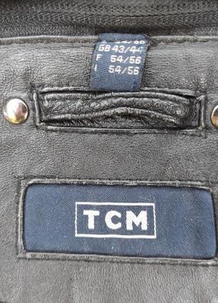 Большой размер, кожаная куртка tcm thibo7 фото