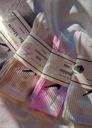 Набір 4 пари шкарпетки nike tie dye тай дай носки