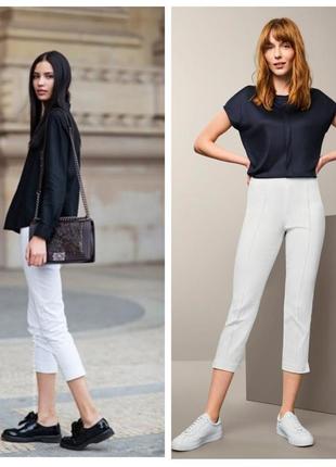 Стильні якісні жіночі стрейчеві брюки, капрі від tcm tchibo (чібо), німеччина, l-xl1 фото