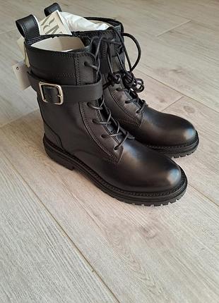 Ботинки кожаные zara для девочки