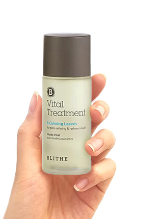 Успокаивающий тонер эссенция 54 мл blithe vital treatment 6 calming leaves2 фото