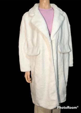 Шуба,шубка искусственный мех,пальто тедди с кармашками под кролика4 фото