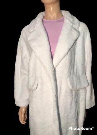 Шуба,шубка искусственный мех,пальто тедди с кармашками под кролика6 фото