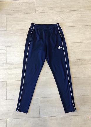 Брюки adidas s-м синие зауженные