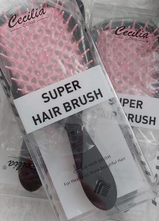 Гребінець super hair brush "cecilia"1 фото