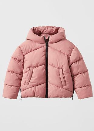 Тепла куртка для дівчинки, курточка zara, тёплая куртка для девочки