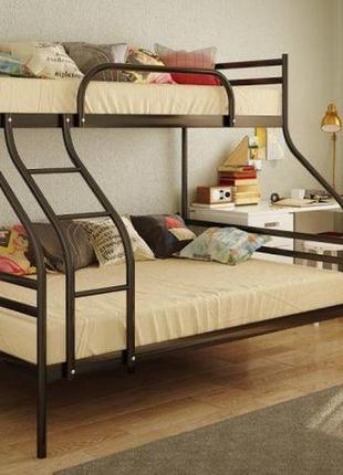Двухъярусная металлическая кровать смарт (smart)