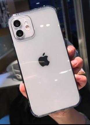 Чохол для iphone xs max прозорий з чорним відтінком