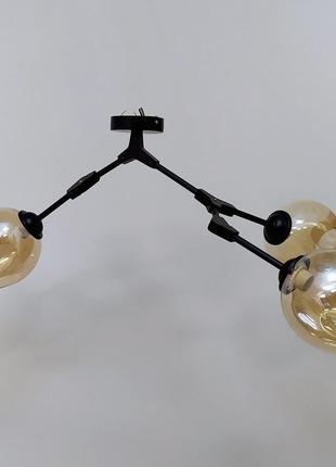 Люстра-трансформер молекула в стилі лофт3 фото