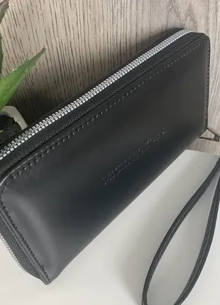 Шкіряний клатч гаманець у стилі майкл корс натуральна шкіра