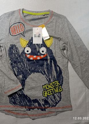 Реглан лонгслив кофта с монстром