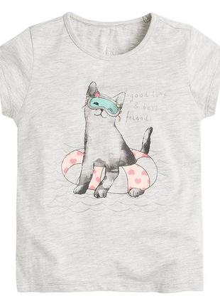 Футболка "модная кошечка" от cool club, р.116